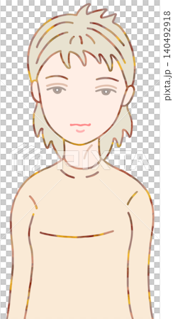 レディースイラスト ・ボーイッシュ 140492918