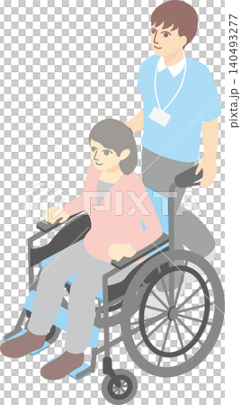 等距視角、照護、福利、醫療、輪椅、老年人、男性、女性、長者、護理員、人、插畫資料 等距視角、照護、福利、醫療、輪椅、老年人、男性、女性、長者、護理員、人、插畫資料 140493277