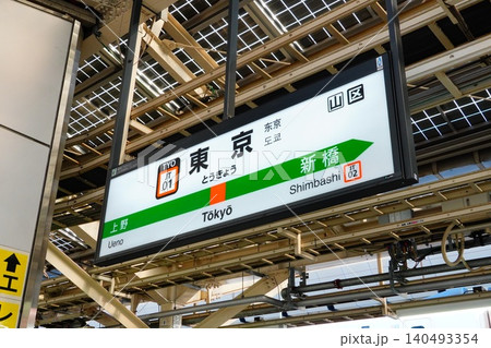 東京駅 駅名標 東京駅 駅名標 140493354