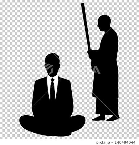 一位商人正在禪修。 140494044