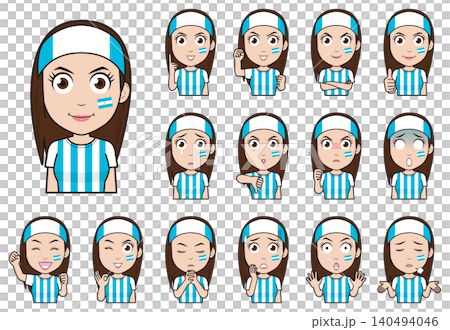 Women's supporters of the Argentine national team Women's supporters of the Argentine national team 140494046