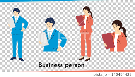 Business person checking documents Business person checking documents 140494425