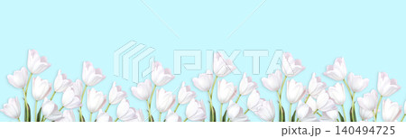 Spring Tulips Banner with copy space Spring Tulips Banner with copy space 140494725