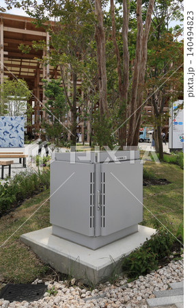 EXPO2025大阪・関西万博会場内にあるNW中継機 EXPO2025大阪・関西万博会場内にあるNW中継機 140494823