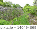 曇天の大和郡山城の堀 140494869