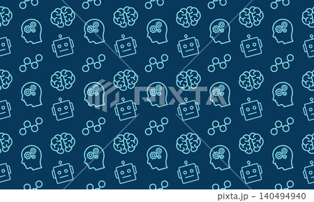 Artificial intelligence data background Artificial intelligence data background 140494940