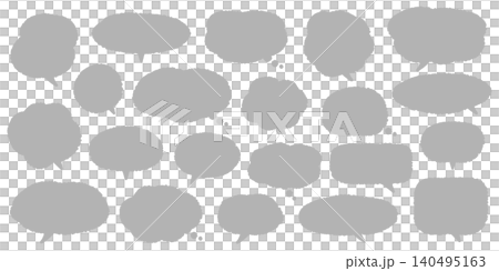 デザインに馴染むゆるい手描き吹き出し・吹き出し口調整可能 デザインに馴染むゆるい手描き吹き出し・吹き出し口調整可能 140495163