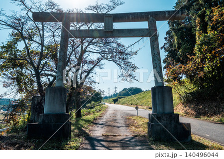 伯耆国三宮　倭文神社　鳥居　鳥取県倉吉市志津 140496044