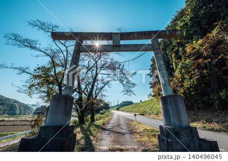 伯耆国三宮　倭文神社　鳥居　鳥取県倉吉市志津 140496045