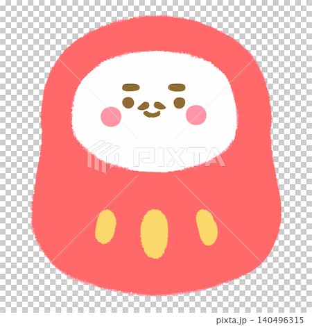 だるまの手描きイラスト だるまの手描きイラスト 140496315