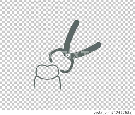 An illustrative image of a tooth extraction procedure using forceps. An illustrative image of a tooth extraction procedure using forceps. 140497635