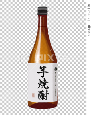 Sweet potato shochu (720ml bottle) in a brown bottle Sweet potato shochu (720ml bottle) in a brown bottle 140498116
