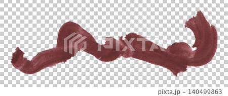 brown brush isolated on transparent background brown watercolor brown brush isolated on transparent background brown watercolor 140499863