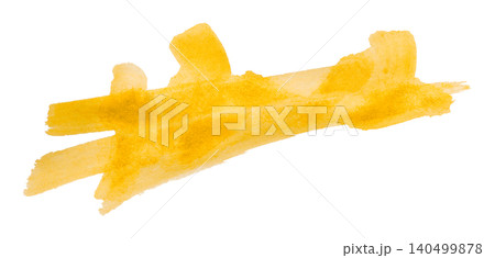 yellow brush isolated on transparent background yellow watercolor yellow brush isolated on transparent background yellow watercolor 140499878
