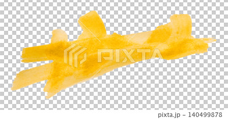 yellow brush isolated on transparent background yellow watercolor yellow brush isolated on transparent background yellow watercolor 140499878
