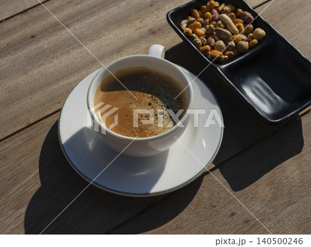 espresso coffee and snack nuts 140500246