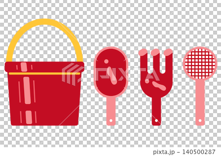 Sand play illustration set 140500287
