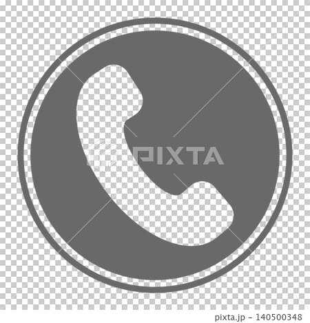 Simple Vector Phone Icon (Circle) Simple Vector Phone Icon (Circle) 140500348