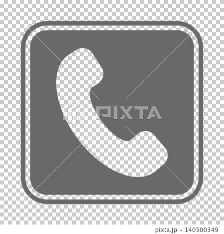 ベクターシンプル電話アイコンスクエア ベクターシンプル電話アイコンスクエア 140500349