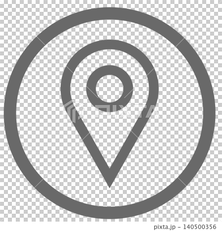 Vector map pin icon circle Vector map pin icon circle 140500356