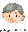 おばあちゃんのイラスト 高齢者の悩みや介護・医療の素材 背景透過PNG 140500809