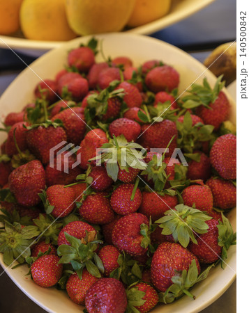 delicious and fresh red strawberries delicious and fresh red strawberries 140500842