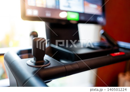 Joystick for control speed and incline with monitor screen on treadmill console Joystick for control speed and incline with monitor screen on treadmill console 140501224