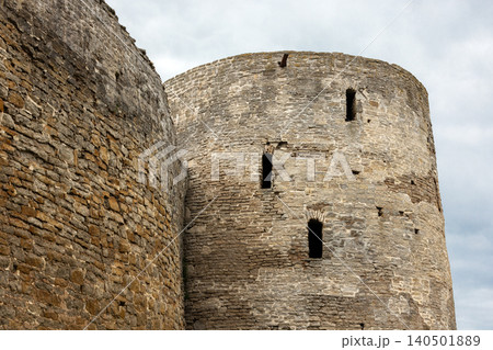 Izborsk Fortress is under cloudy sky, Pskov Oblast, Russia Izborsk Fortress is under cloudy sky, Pskov Oblast, Russia 140501889