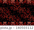 薔薇、柄、リボンF、m10赤B 140503112
