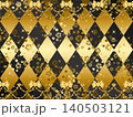 薔薇、菱形、リボンF、黒1金B 140503121