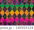 薔薇、菱形、リボンF、黒22虹極B 140503124