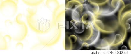 Abstract yellow and white bokeh circles and swirls on transparent or black background Abstract yellow and white bokeh circles and swirls on transparent or black background 140503253