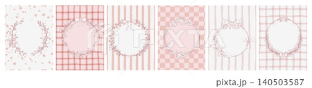 Vintage coquette frames with delicate ribbon bow Vintage coquette frames with delicate ribbon bow 140503587