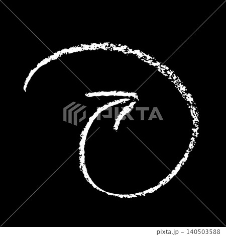 Spiral Crayon Hand Drawn Arrow Spiral Crayon Hand Drawn Arrow 140503588