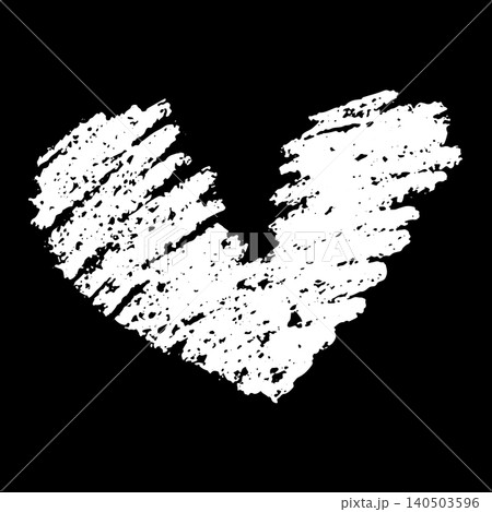 Hand Drawn Chalk Heart Illustration 140503596