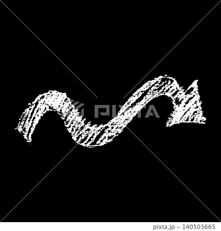 Wave Crayon Hand Drawn Arrow Wave Crayon Hand Drawn Arrow 140503665