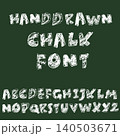 Hand Drawn Chalk Textured Letters on Blackboards Background 140503671