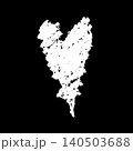 Hand Drawn Chalk Heart Illustration 140503688