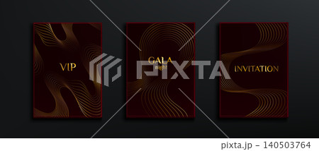 Premium gala magenta background with gold lines 140503764