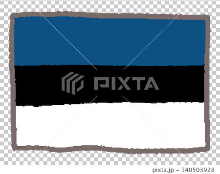 Hand-drawn Estonian flag Hand-drawn Estonian flag 140503928