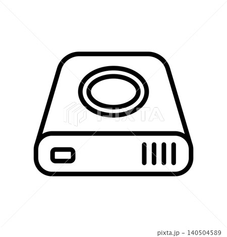 hard disk drive icon vector design template in white background 140504589