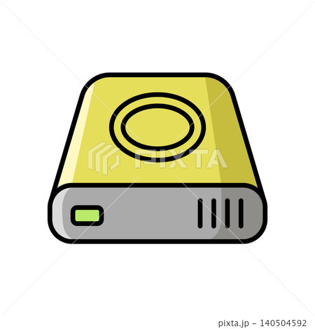 hard disk drive icon vector design template in white background hard disk drive icon vector design template in white background 140504592