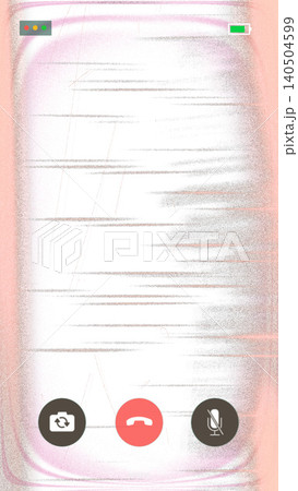 Smartphone screen interface of video call with heavy pink digital glitch noise and connection error. Concept of communication breakdown and cyber interference Smartphone screen interface of video call with heavy pink digital glitch noise and connection error. Concept of communication breakdown and cyber interference 140504599