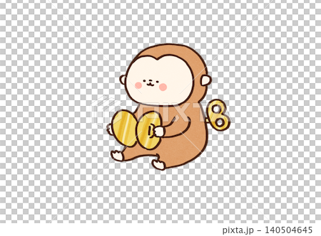 A wind-up monkey toy that plays cymbals (retro marionette) 140504645