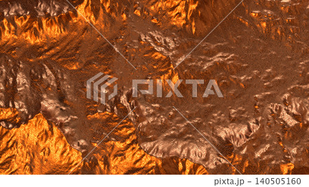 Copper Mountain Surface Texture 3d render. 140505160