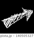 Grunge Crayon Hand Drawn Arrow Sign 140505327