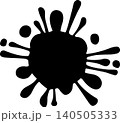 Grunge Ink Paint Blot Illustration. 140505333