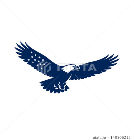 Fourth Of July American Independence Day Featuring Flying Bald Eagle Patriotic Silhouette Fourth Of July American Independence Day Featuring Flying Bald Eagle Patriotic Silhouette 140506213