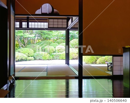 初夏の丈山苑 緑色の世界 詩泉閣 初夏の丈山苑 緑色の世界 詩泉閣 140506640