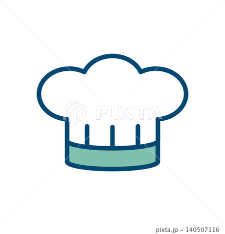 chef hat icon vector design template in white background chef hat icon vector design template in white background 140507116